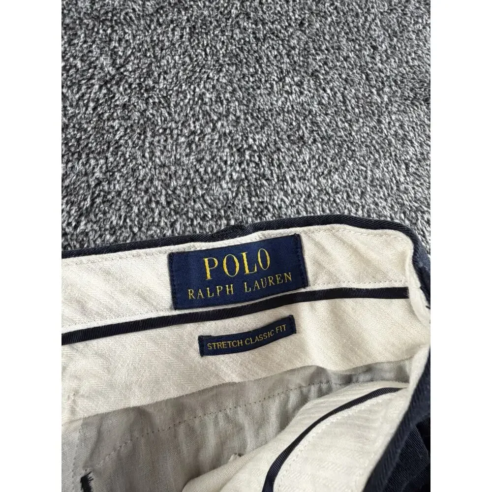 Polo Ralph Lauren Men’s Navy Stretch Classic Fit Chino Pants 32x32